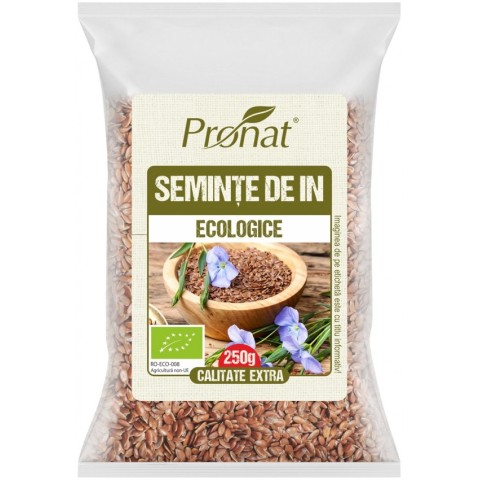 Pronat Foil Pack, Seminte de in bio, 250g, biomag.ro