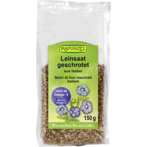 Seminte bio din plante oleaginoase, Seminte de in zdrobite organice - 150 g, biomag.ro
