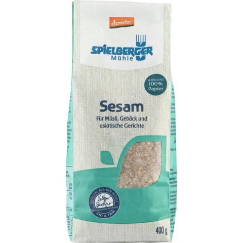 Seminte bio din plante oleaginoase, Seminte de susan bio nedecojit demeter - 400 g, biomag.ro