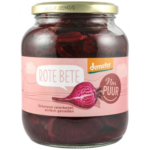 Conserve, pateuri, Sfecla rosie bio si demeter, 680g nur puur, biomag.ro