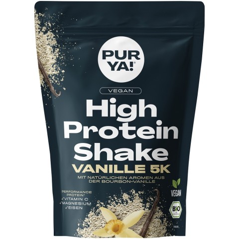 Purya, Shake proteic bio cu vanilie vegan - 300 g, biomag.ro