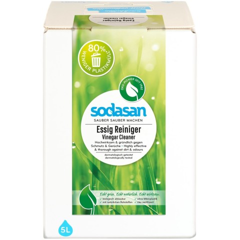 Sodasan, Solutie de curatare cu otet bag-in-box - 5 l, biomag.ro