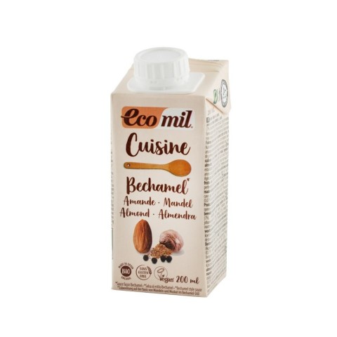 Ecomil, Sos bio bechamel pe baza de migdale, 200ml ecomil cuisine, biomag.ro