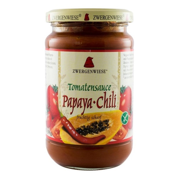 Sos bio de rosii cu papaya-chili, 340g