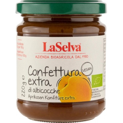 LaSelva, Dulceata bio extra de caise, 220g, biomag.ro