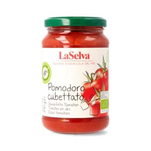 Sosuri bio, Rosii bio taiate cubulete, 340g, biomag.ro