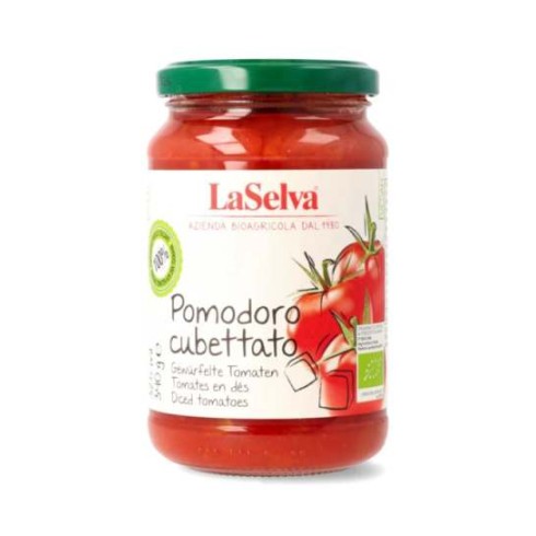 Rosii bio taiate cubulete, 340g