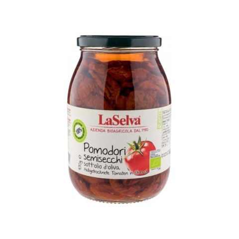 Produse vegane si de post, Rosii bio semi-uscate in ulei de masline, 970g, biomag.ro