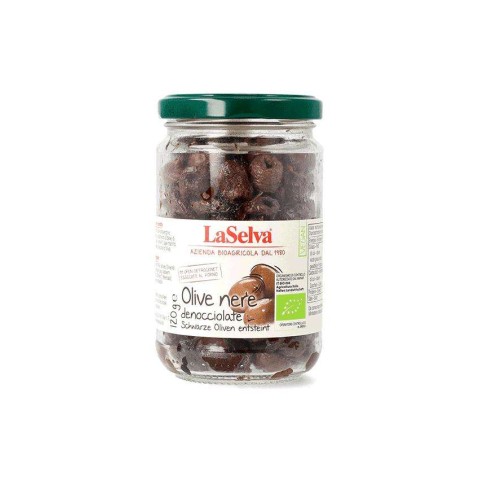 LaSelva, Masline negre bio, coapte fara samburi, 120g, biomag.ro