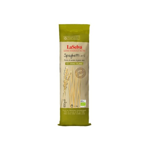 Produse vegane si de post, Spaghete bio din grau dur nr.5, 500g, biomag.ro