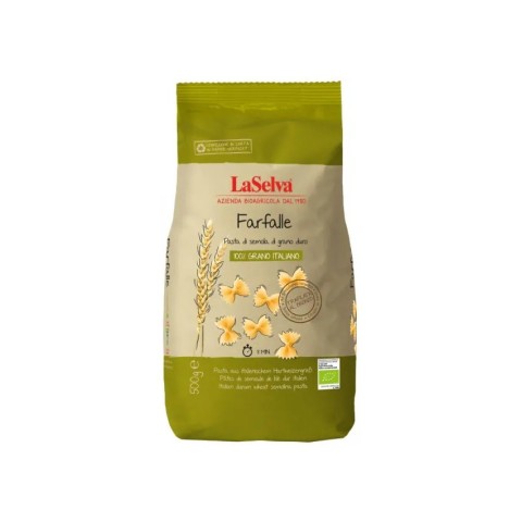 LaSelva, Farfalle bio din grau dur, 500g, biomag.ro