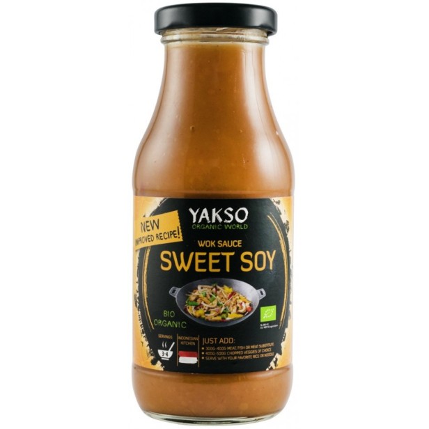 Sos bio dulce din soia pentru wok, 240ml