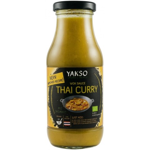 Yakso, Sos bio pentru wok thai curry, 240ml, biomag.ro