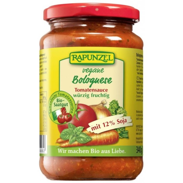 Sos de tomate bolognese vegetarian cu soia - 340 g