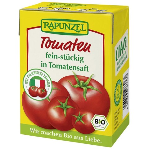 Rapunzel, Sos de tomate cu bucati fine de rosii - 390 g, biomag.ro