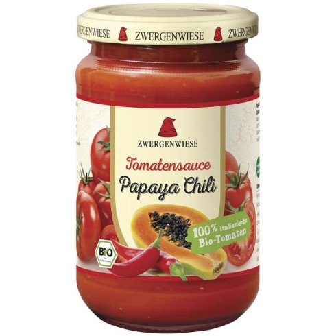 Sos de tomate bio Papaya-Chili - 340 ml Sos de tomate bio Papaya-Chili - 340 ml