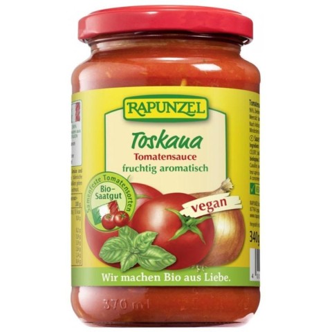 Sosuri bio din tomate, Sos vegan toskana - 340 g, biomag.ro