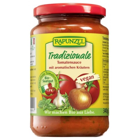 Sosuri bio din tomate, Sos vegan de tomate traditional - 340 g, biomag.ro