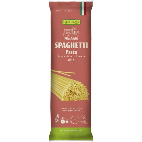 Paste bio din grau, Spaghetti bio semola - 500 g, biomag.ro