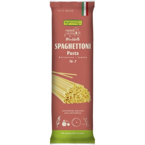 Paste bio din grau, Spagettoni bio semola nr.7 - 500 g, biomag.ro