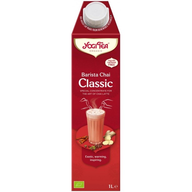 Specialitate concentrata bio de ceai barista chai classic, 1000ml yogi