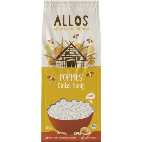 Cereale bio expandate, Spelta expandata cu miere bio - 300 g, biomag.ro