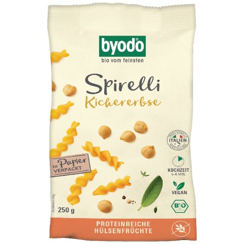 Spirelli bio din naut fara gluten - 250 g Paste bio fara gluten, Spirelli bio din naut fara gluten - 250 g, biomag.ro