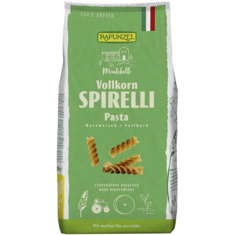 Paste bio integrale, Spirelli integrale bio - 500 g, biomag.ro