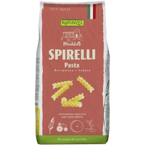 Paste bio din grau, Spirelli semola bio - 500 g, biomag.ro