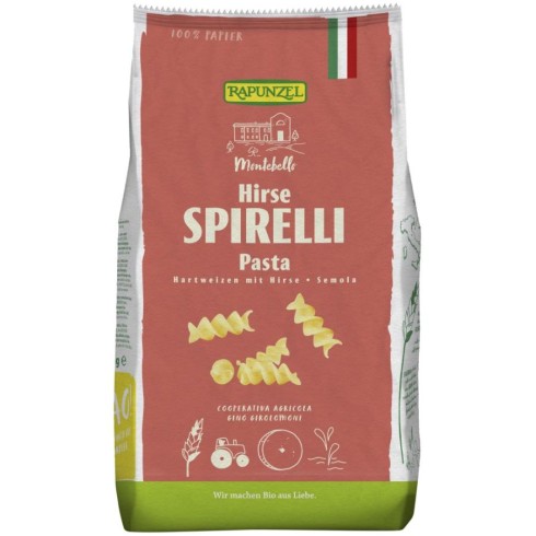 Spirelli semola cu mei bio - 500 g