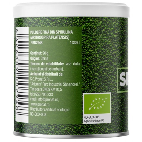 Pudre-Prafuri, Spirulina bio pulbere, 90g, biomag.ro