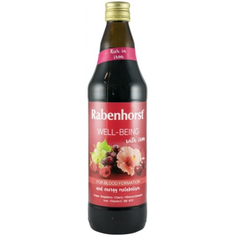 Bautura, Stare de bine suc din fructe cu flori de hibiscus si fier, 750ml, biomag.ro