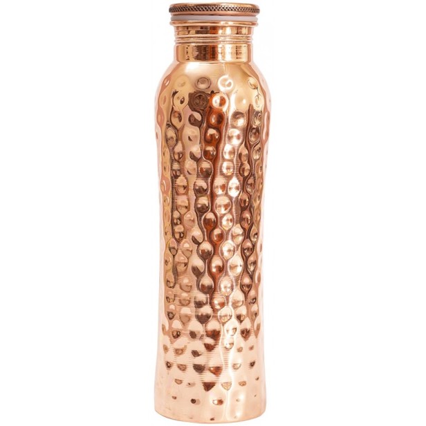 Sticla din cupru curbata cu aspect ciocanit 900ml, forrest &