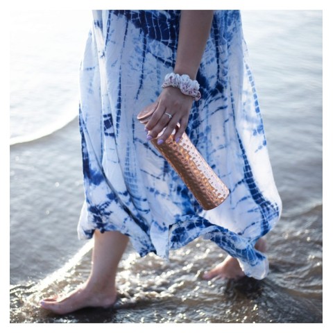 Diverse, Sticla din cupru curbata cu aspect ciocanit 900ml, forrest &, biomag.ro