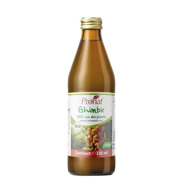 Suc bio de ghimbir, 330ml