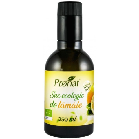 Sucuri de fructe, Suc bio de lamaie 100%, 250ml, biomag.ro