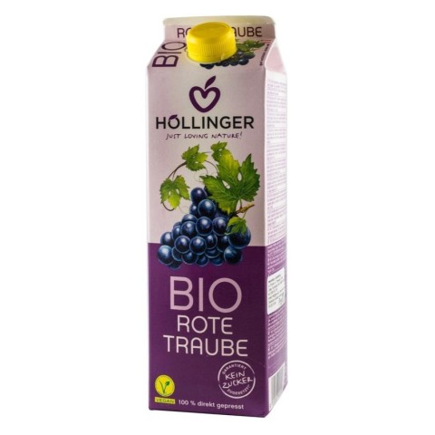 Hollinger, Suc bio de struguri rosii, 1000ml, biomag.ro