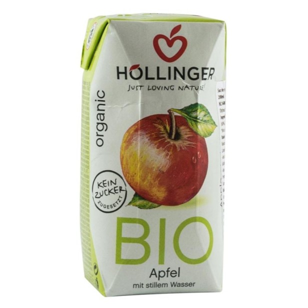 Suc de mere bio cu pai hollinger, 200ml