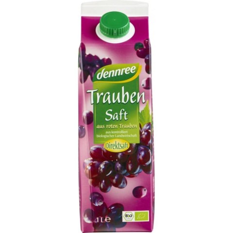 Sucuri din fructe si legume bio, Suc de struguri rosii bio - 1 l, biomag.ro