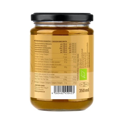 Jarmino, Supa bio din oase de pui, 350ml, biomag.ro