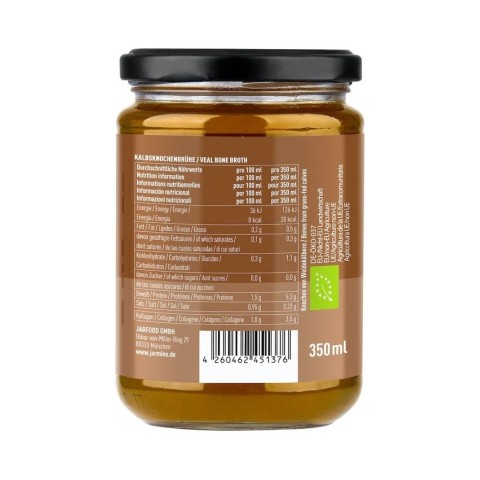Jarmino, Supa bio din oase de vitel, 350ml, biomag.ro