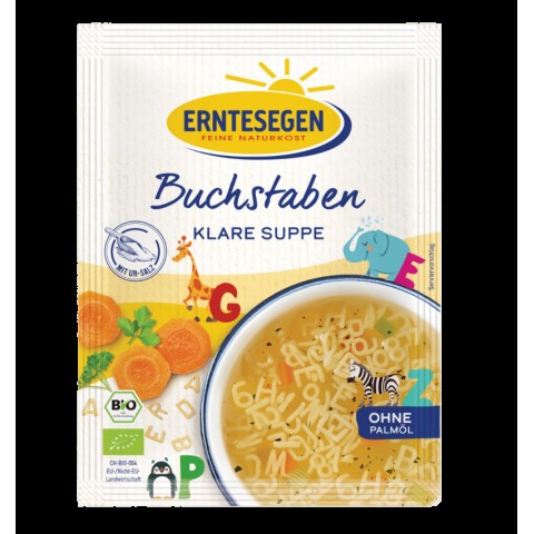 Supe, Supa clara bio cu litere, 42g, biomag.ro