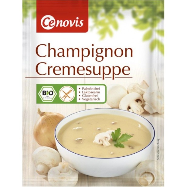 Supa crema bio de ciuperci champignon, 60g