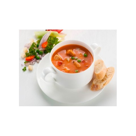 Conserve, pateuri, Supa crema de somon salbatic cu legume fine de gradina, bio, 400ml, biomag.ro