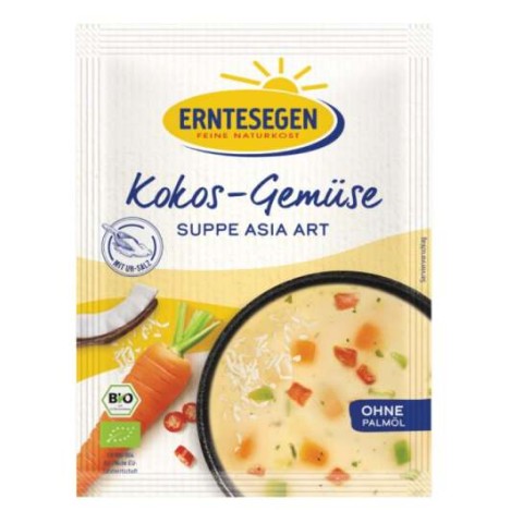 Supe, Supa de legume cu nuca de cocos bio in stil asiatic, 37g, biomag.ro