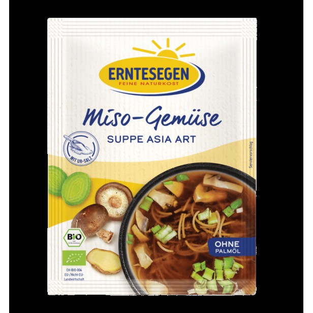 Supa de legume miso bio in stil asiatic, 37g