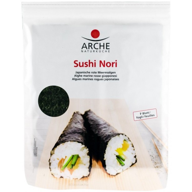 Sushi nori alge marine prajite pentru sushi, 7 foi x 2.4g / 17g