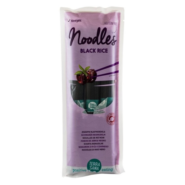 Taitei bio de orez negru, 250g terrasana