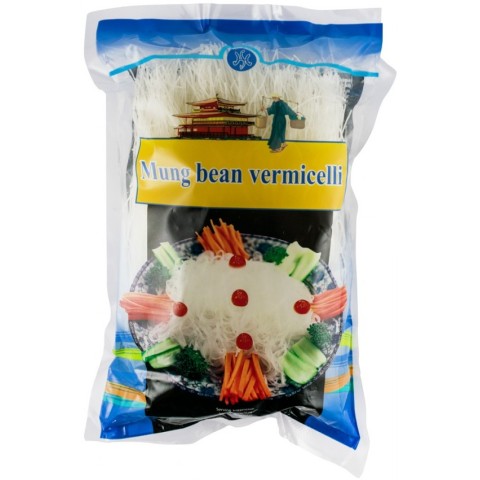 Mancare asiatica bio, Taitei subtiri din fasole mung, 200g vermicelli, biomag.ro