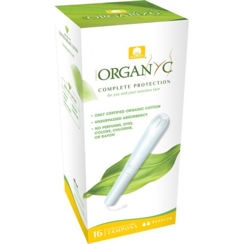 Corman Organyc, Tampoane regular din bumbac organic, cu aplicator 16 buc, biomag.ro